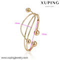 51930 xuping vente chaude indien 18 k or bracelets mode délicat design simple perle plaqué or bijoux bracelet